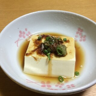 パパッと簡単 湯豆腐ならぬ 温やっこ